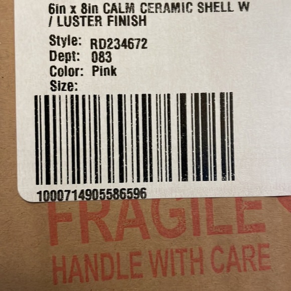 Rae Dunn calm ceramic shell - brand new - Picture 5 of 5